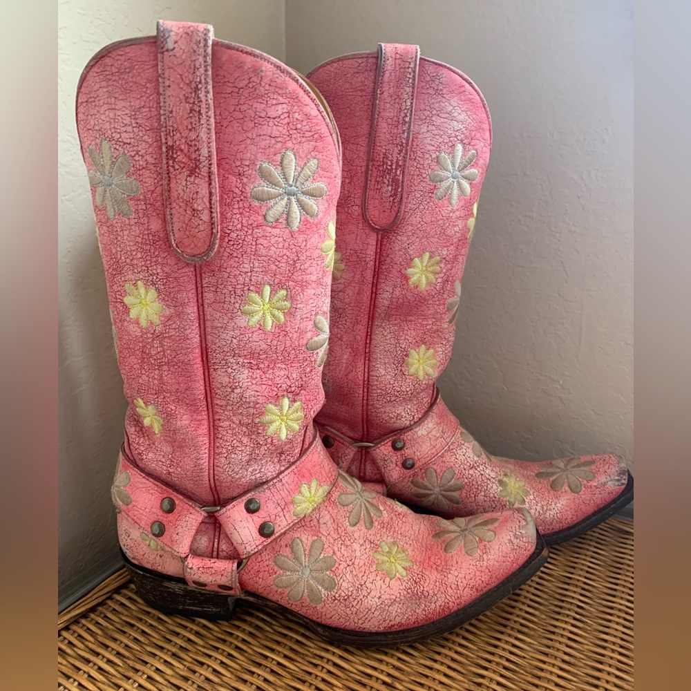 Old Gringo Pink Daisy Boots